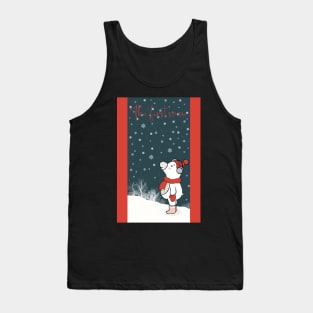 The first snow christmas card or sticker Tank Top